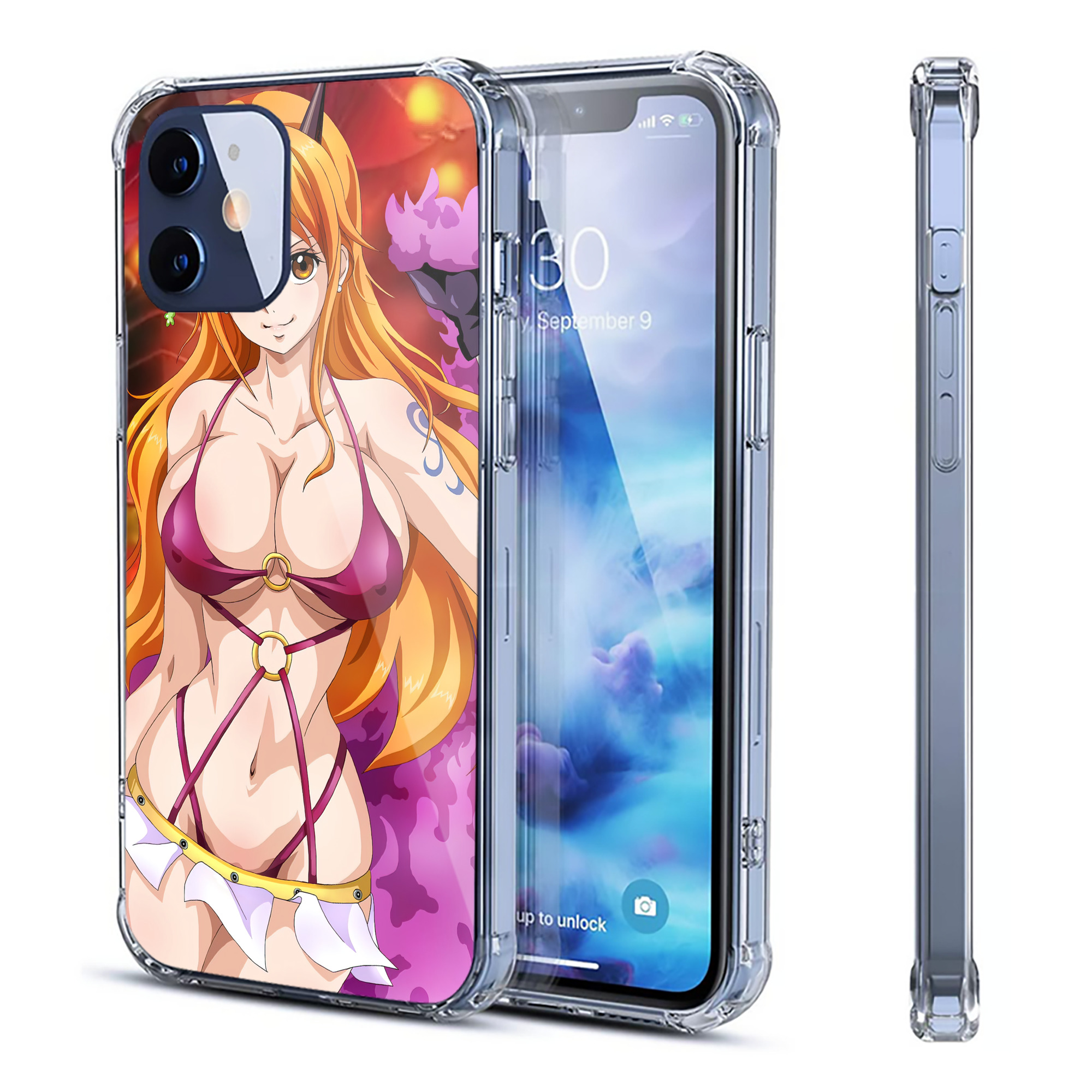 （画像用） ワンピース ONE PIECE 【iPhone 12シリーズ対応】透明スマホケース（クリアソフトケース）